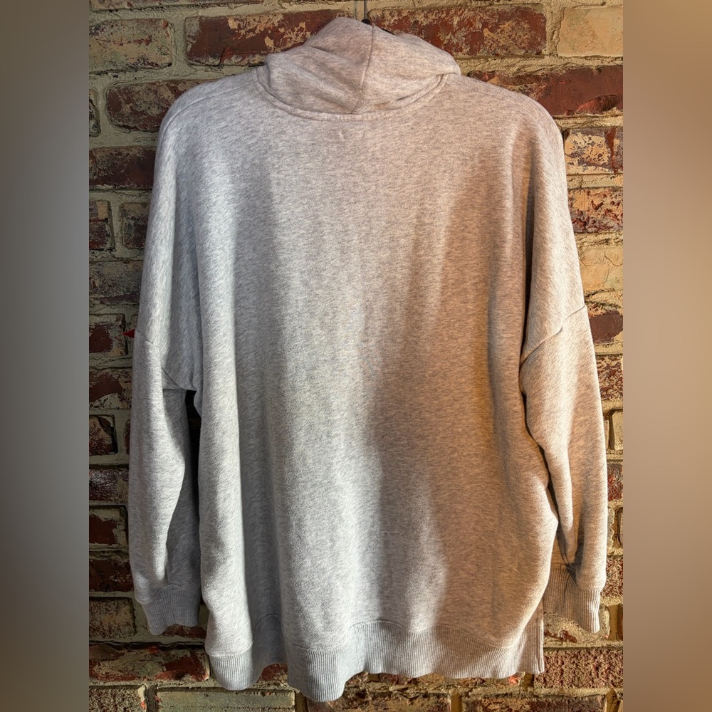 NOT FOR SALE
Aerie Grey Funnel Neck Oversized Sweatshirt Cozy Lounge Pullover M - Picture 2 of 4